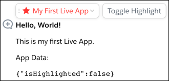updated my first live app